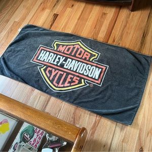 vintage y2k harley davidson towel